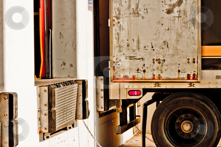 Loading dock Loading dock stock photo, Commercial truck at loading dock to be loaded by Jaminson Moses