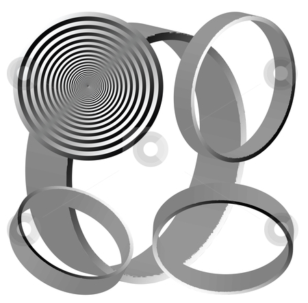 Abstract circles isolated on white background Abstract circles isolated on white background stock vector clipart, Abstract circles, vector art illustration; more drawings in my gallery by Laschon Robert Paul