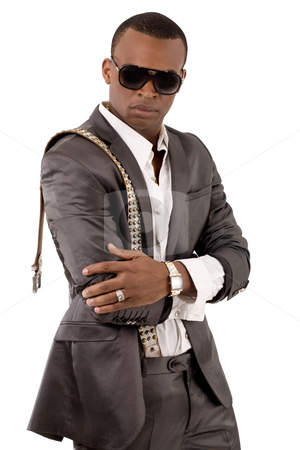Stylish business man with his hands folded Stylish business man with his hands folded stock photo, Stylish business man with his hands folded on a isolated white background by Get4net