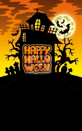 Halloween image with old house 1 Halloween image with old house 1 stock photo, Halloween image with old house 1 - color illustration. by Klara Viskova
