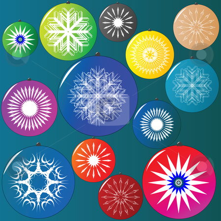 To use this stock image in your creative project, please select the size you need over to the right and click the "Add to Cart" button.
Your downloaded image will come with the Cutcaster watermark removed so don’t worry about the watermark you see on this page. Christmas globes collection stock vector clipart, Christmas globes collection, vector art illustration by Laschon Robert Paul