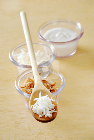 Coconut Coconut stock photo, Raw coconut, toasted coconut and coconut milk by HD Connelly