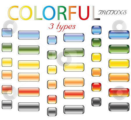 To use this stock image in your creative project, please select the size you need over to the right and click the "Add to Cart" button.
Your downloaded image will come with the Cutcaster watermark removed so don’t worry about the watermark you see on this page. Colored glossy buttons in retro style stock vector clipart, Colored glossy buttons in retro style shiny blank by Fotosutra.com
