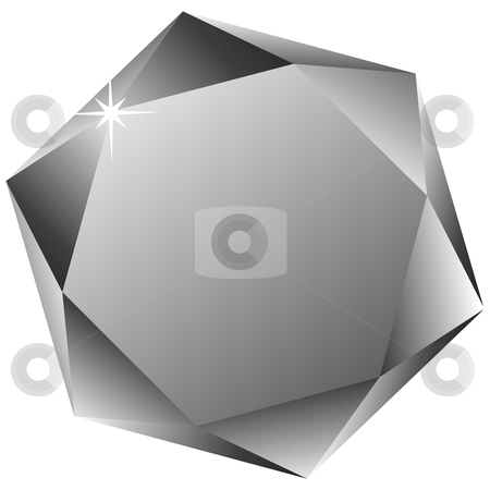 To use this stock image in your creative project, please select the size you need over to the right and click the "Add to Cart" button.
Your downloaded image will come with the Cutcaster watermark removed so don’t worry about the watermark you see on this page. Hexagonal diamond against white stock vector clipart, Hexagonal diamond against white background, abstract vector art illustration by Laschon Robert Paul