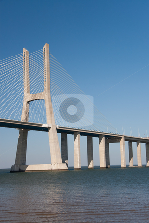 To use this stock image in your creative project, please select the size you need over to the right and click the "Add to Cart" button.
Your downloaded image will come with the Cutcaster watermark removed so don’t worry about the watermark you see on this page. Bridge Vasco de Gama, Lisboa (Portugal) stock photo, Bridge Vasco de Gama, Lisboa (Portugal) by B.F.