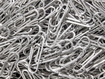 Staples. Staples. stock photo, Staples closeup background. by Oleksiy Fedorov