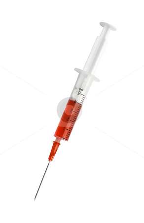 To use this stock image in your creative project, please select the size you need over to the right and click the "Add to Cart" button.
Your downloaded image will come with the Cutcaster watermark removed so don’t worry about the watermark you see on this page. Syringe. stock photo, Syringe with red liquid on white background (isolated with path). by Oleksiy Fedorov