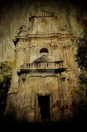 To use this stock image in your creative project, please select the size you need over to the right and click the "Add to Cart" button.
Your downloaded image will come with the Cutcaster watermark removed so don’t worry about the watermark you see on this page. Church ruins on ancient grunge canvas stock photo, Church ruins on ancient grunge canvas background by Fotosutra.com