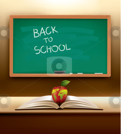 To use this stock image in your creative project, please select the size you need over to the right and click the "Add to Cart" button.
Your downloaded image will come with the Cutcaster watermark removed so don’t worry about the watermark you see on this page. Vector back to school concept stock vector clipart, Back to School concept with open book and international apple on top. Ready for the new year. The map on the apple was traced from:
http://www.lib.utexas.edu/maps/world_maps/world_pol_2008.pdf
The map is traced in Adobe Illustrator on August 20th 2010 using the map's outlines layer data. by Liviu Peicu