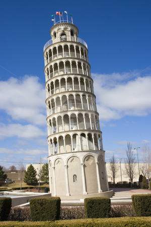 To use this stock image in your creative project, please select the size you need over to the right and click the "Add to Cart" button.
Your downloaded image will come with the Cutcaster watermark removed so don’t worry about the watermark you see on this page. Leaning Tower in Niles stock photo, Leaning Tower in Niles, Il. by Henryk Sadura