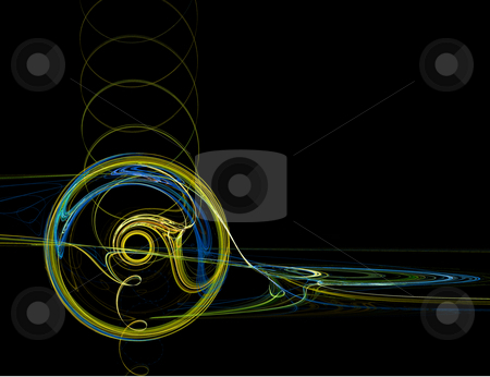 Abstract Green and Blue CD Swirl on Black Abstract Green and Blue CD Swirl on Black stock photo, Abstract Green and Blue CD Swirl on Black Background by Chris Green