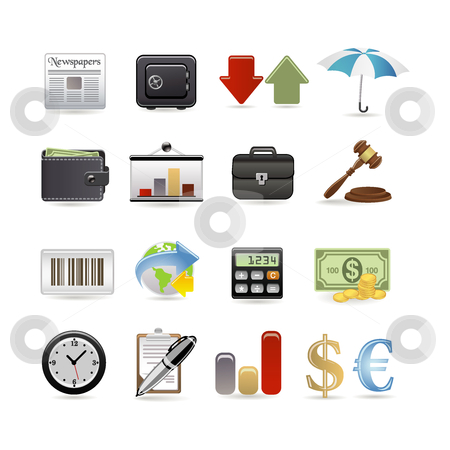 Finance icon set Finance icon set stock vector clipart, Finance icon set by Ika