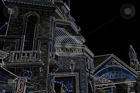 Scary halloween castle Scary halloween castle stock photo, Scary halloween castle by Gunter Nezhoda