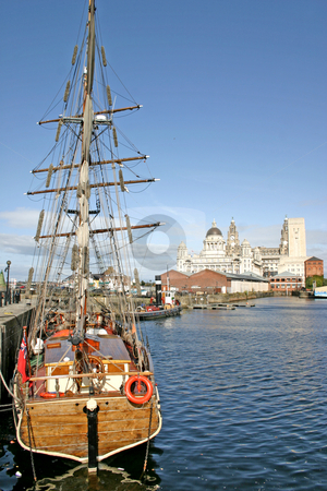 Liverpool Ships in Dock Liverpool Ships in Dock stock photo, Two Liverpool Ships in Dock UK England by Chris Green