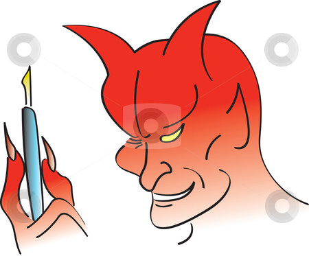 Deal With The Devil Deal With The Devil stock vector clipart, Devil holding a pen for someone getting ready to sell their soul. by Jamie Slavy
