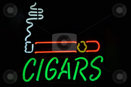 Cigars Neon Light Smoking Sign Cigars Neon Light Smoking Sign stock photo, Cigars Neon Light Smoking Sign by Brandon Bourdages