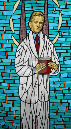 To use this stock image in your creative project, please select the size you need over to the right and click the "Add to Cart" button.
Your downloaded image will come with the Cutcaster watermark removed so don’t worry about the watermark you see on this page. Blessed Ivan Merz stock photo, Stained glass with blessed Ivan Merz by Zvonimir Atletic