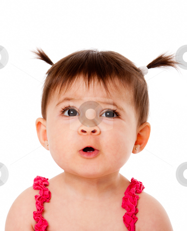 Funny Face Images on Funny Baby Face Expression Stock Photo  Face Of Cute Surprised Baby