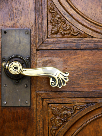 St Peter and Paul-doorknob-right St Peter and Paul-doorknob-right stock photo, St. Peter and Paul on Nikolskoe, Berlin-Wannsee, Germany - doorknob by Heike Jestram