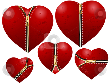 To use this stock image in your creative project, please select the size you need over to the right and click the "Add to Cart" button.
Your downloaded image will come with the Cutcaster watermark removed so don’t worry about the watermark you see on this page. Valentine's Day Concept stock vector clipart, Valentine's Day Concept, set of zipped love hearts. by Nabeel Zytoon