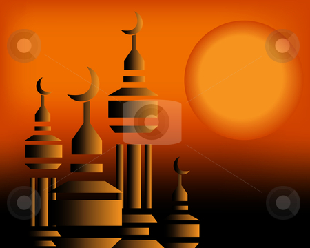 Islamic Illustration Islamic Illustration stock vector clipart, Islamic Illustration by Nabeel Zytoon