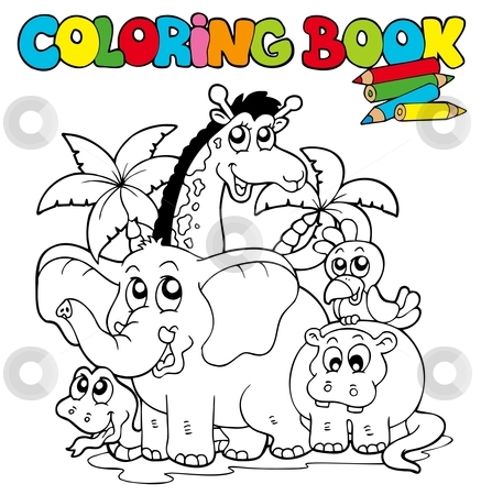To use this stock image in your creative project, please select the size you need over to the right and click the "Add to Cart" button.
Your downloaded image will come with the Cutcaster watermark removed so don’t worry about the watermark you see on this page. Coloring book with cute animals 1 stock vector clipart, Coloring book with cute animals 1 - vector illustration. by Klara Viskova