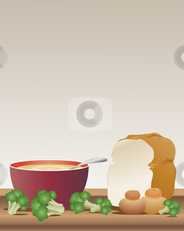 bowl of broccoli soup with soup clip art. bowl of broccoli soup with
