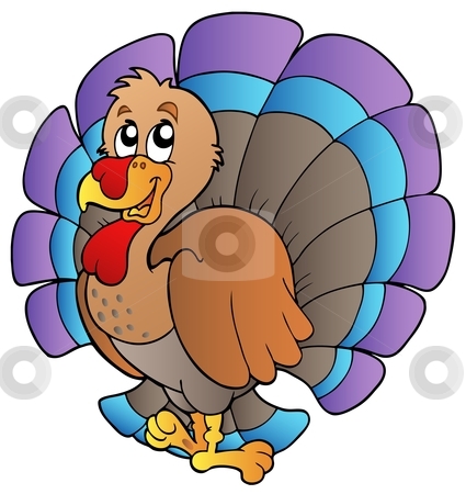 To use this stock image in your creative project, please select the size you need over to the right and click the "Add to Cart" button.
Your downloaded image will come with the Cutcaster watermark removed so don’t worry about the watermark you see on this page. Happy cartoon turkey stock vector clipart, Happy cartoon turkey - vector illustration. by Klara Viskova