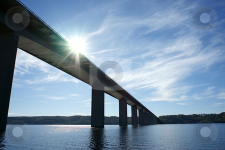 Bridge Bridge stock photo, Vejle Fjord Bridge, Denmark by Kasper Nymann