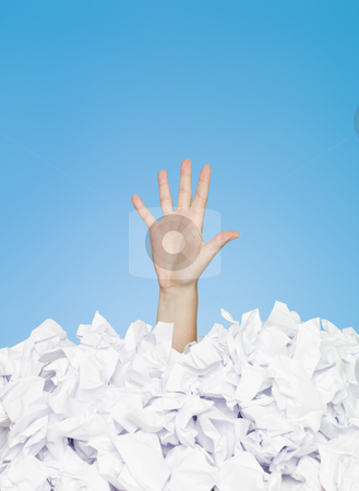 Buried human Buried human stock photo, Human hand buried in white paper by Anne-Louise Quarfoth
