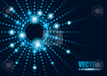 Blur Lights background Blur Lights background stock vector clipart, Bright blue lights with blur background and copy space by Michael Travers