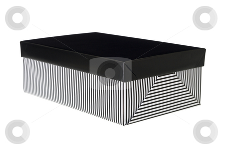 Black and white present Black and white present stock photo, Black and white present isolated on white background by Anne-Louise Quarfoth