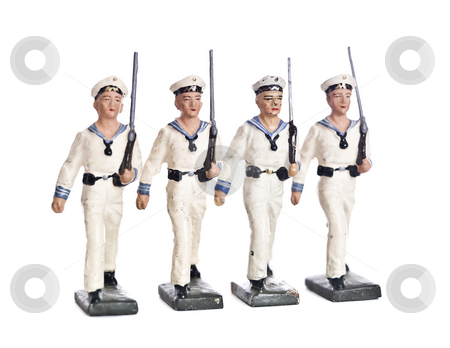 To use this stock image in your creative project, please select the size you need over to the right and click the "Add to Cart" button.
Your downloaded image will come with the Cutcaster watermark removed so don’t worry about the watermark you see on this page. Toy Soldiers stock photo, Marching Toy Soldiers isolated on white background by Anne-Louise Quarfoth