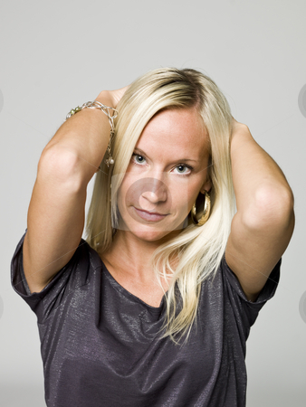 To use this stock image in your creative project, please select the size you need over to the right and click the "Add to Cart" button.
Your downloaded image will come with the Cutcaster watermark removed so don’t worry about the watermark you see on this page. Portrait of a woman stock photo, Portrait of a woman by Anne-Louise Quarfoth