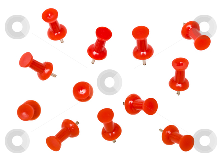 To use this stock image in your creative project, please select the size you need over to the right and click the "Add to Cart" button.
Your downloaded image will come with the Cutcaster watermark removed so don’t worry about the watermark you see on this page. Red Pushpins stock photo, Red Pushpins isolated on white background by Anne-Louise Quarfoth