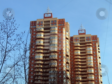 To use this stock image in your creative project, please select the size you need over to the right and click the "Add to Cart" button.
Your downloaded image will come with the Cutcaster watermark removed so don’t worry about the watermark you see on this page. The twins stock photo, The two new apartment houses-twins at Moscow by Vladislav Chekanin