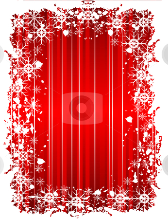snowflake borders and frames. A grunge christmas frame with