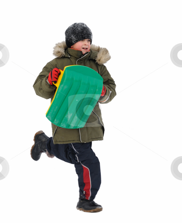 To use this stock image in your creative project, please select the size you need over to the right and click the "Add to Cart" button.
Your downloaded image will come with the Cutcaster watermark removed so don’t worry about the watermark you see on this page. Winter Games Children stock photo, Winter games children - boy, running with sleds, isolated by Vladimir Blinov