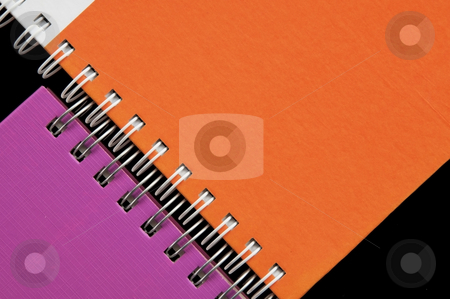 Colorful notebook Colorful notebook stock photo, Colorful notebook as black background by Udomsak Insome