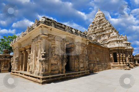 Kailasanathar Temple Kailasanathar Temple stock photo, An okld south Indian temple built by the Pallava Kings by Arvind Balaraman