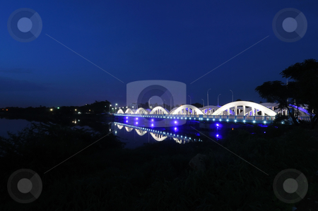 Napier Bridge Napier Bridge stock photo, Colorfully and beautifully lit bridge during the night by Arvind Balaraman