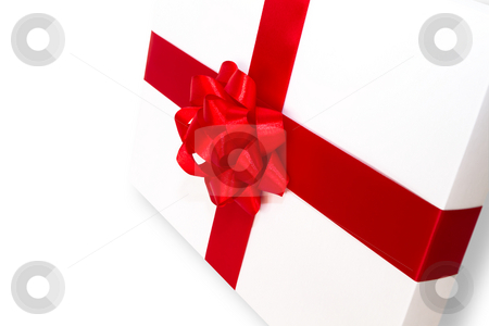 Gift boxes Gift boxes stock photo, White gift boxes isolated on the white background by Mariusz Blach