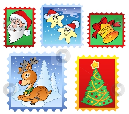 Various Christmas post stamps 1 Various Christmas post stamps 1 stock vector clipart, Various Christmas post stamps 1 - vector illustration. by Klara Viskova