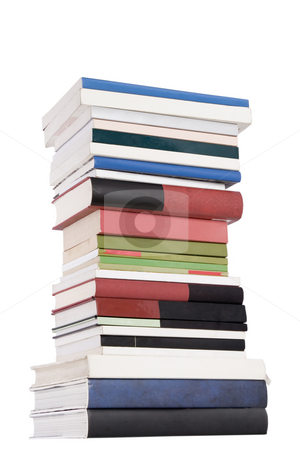 To use this stock image in your creative project, please select the size you need over to the right and click the "Add to Cart" button.
Your downloaded image will come with the Cutcaster watermark removed so don’t worry about the watermark you see on this page. Tower books stock photo, Color tower books on white background arranged in stack by Victor Oancea