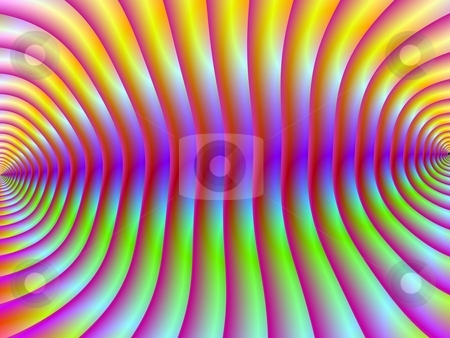 Corrugated Psychedelia Corrugated Psychedelia stock photo, Digital abstract design depicting a corrugated psychedelic wall in yellow pink blue and green. by Colin Forrest