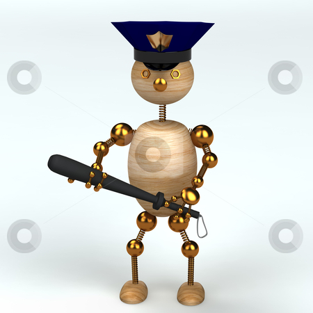 To use this stock image in your creative project, please select the size you need over to the right and click the "Add to Cart" button.
Your downloaded image will come with the Cutcaster watermark removed so don’t worry about the watermark you see on this page. Wood man police stock photo, wood man police by vetdoctor
