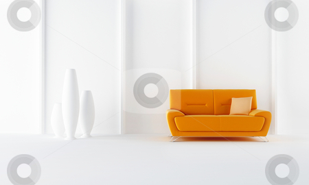 To use this stock image in your creative project, please select the size you need over to the right and click the "Add to Cart" button.
Your downloaded image will come with the Cutcaster watermark removed so don’t worry about the watermark you see on this page. Orange moder style sofa stock photo, Orange modern sofa in white luminous room by Giordano Aita