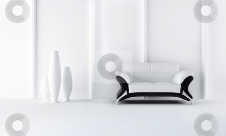 To use this stock image in your creative project, please select the size you need over to the right and click the "Add to Cart" button.
Your downloaded image will come with the Cutcaster watermark removed so don’t worry about the watermark you see on this page. Black and white modern style sofa stock photo, Modern style sofa in white luminous room by Giordano Aita