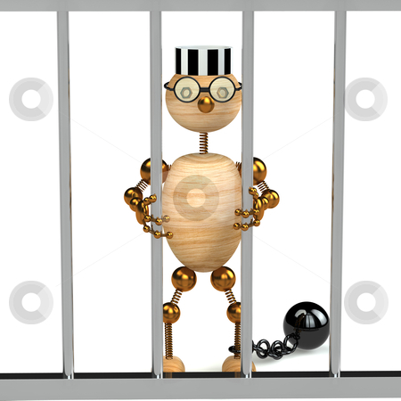 To use this stock image in your creative project, please select the size you need over to the right and click the "Add to Cart" button.
Your downloaded image will come with the Cutcaster watermark removed so don’t worry about the watermark you see on this page. 3d wood man as a prisoner stock photo, 3d wood man as a prisoner isolated on white by vetdoctor