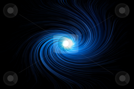 Blue swirl Blue swirl stock photo, Abstract blue swirling light against black background. by Samantha Craddock